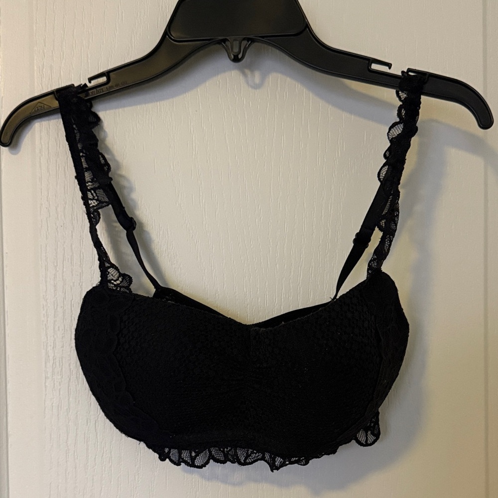 Aerie Black Lacey Bralette Size S
